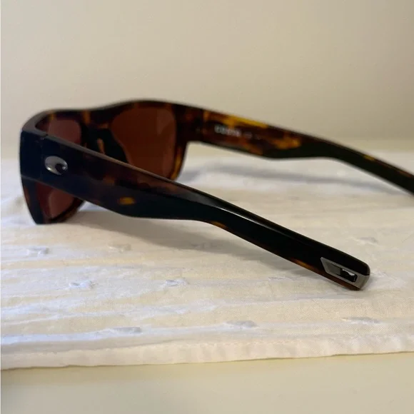Costa Del Mar Tortoise Shell Sunglasses Sampan MH1191 - Picture 4 of 7
